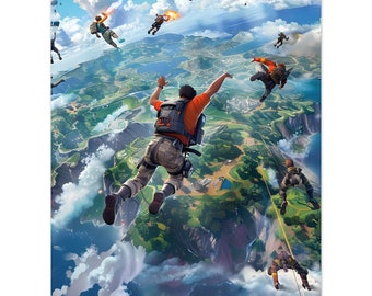 Epic Battle Royale Victory Poster - Ultimate Victory Art Print