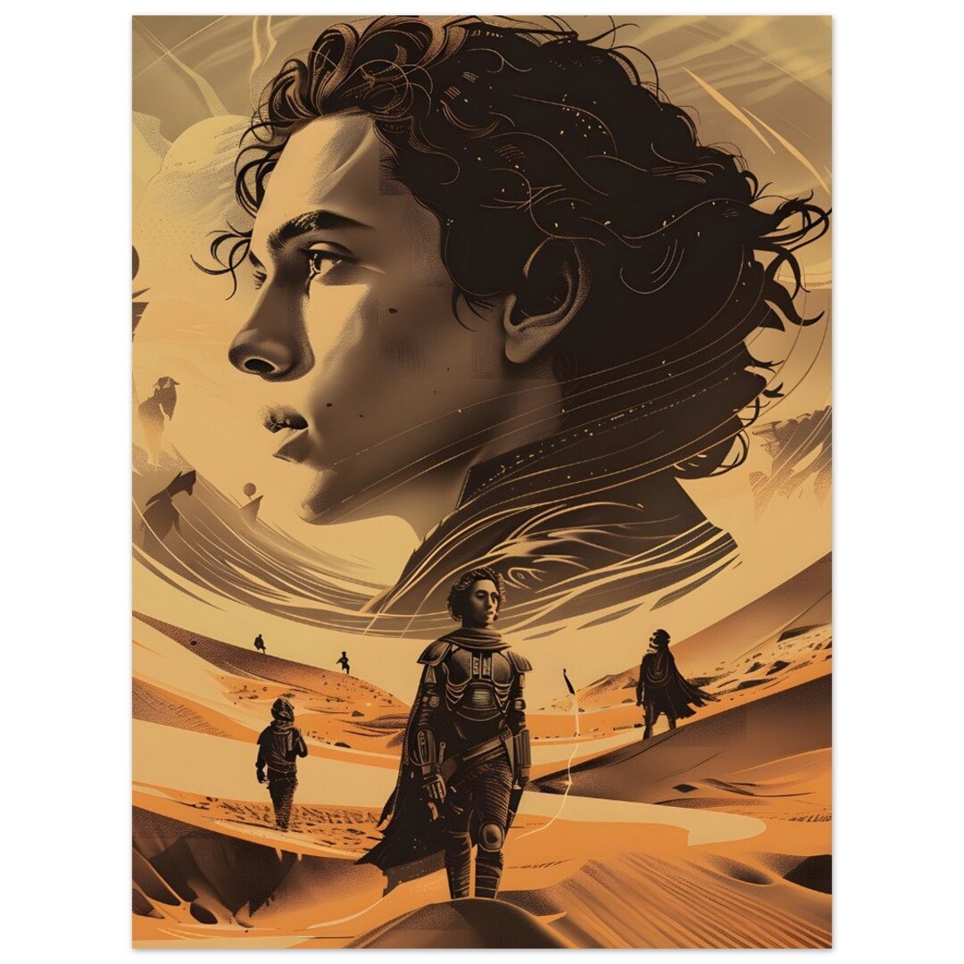 Epic Dune Movie Poster Sci-fi Art Print for Fans of the Legendary Saga ...