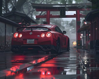 Nissan GTR Poster: Limited Edition Car Enthusiast Gift