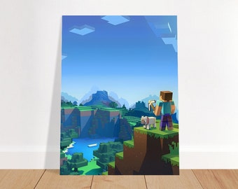 Minecraft Blocky Adventures: Steve and His Loyal Companion!