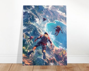 Epic Battle Royale Victory Poster - Ultimate Victory Art Print