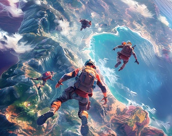 DIGITAL DOWNLOAD Epic Battle Royale Victory Poster - Ultimate Victory Art Print