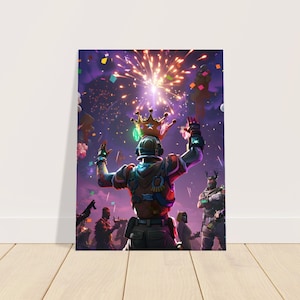 Battle Royale Victory Poster For Gift For Son For Friend Battle Royale Boy Room Decor Battle Royale Teen Room Decor Birthday Gift