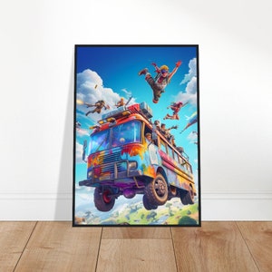 "Episches ""Battle Royale"" Victory Poster - Ultimativer Sieg Kunstdruck."