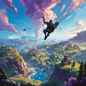 5 Digital Downloads Epic Battle Royale Victory Poster - Ultimate Victory Art Print