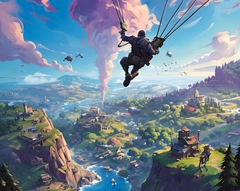 DIGITAL DOWNLOAD of Epic Battle Royale Victory Poster - Ultimate Victory Art Print