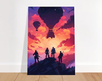 Epic Battle Royale Victory Poster - Ultimate Victory Art Print