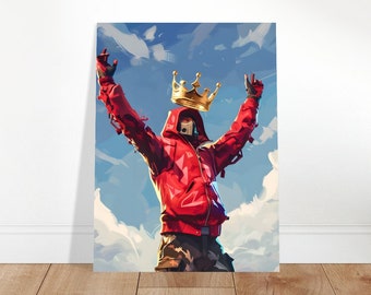 Epic Battle Royale Victory Poster - Ultimate Victory Art Print