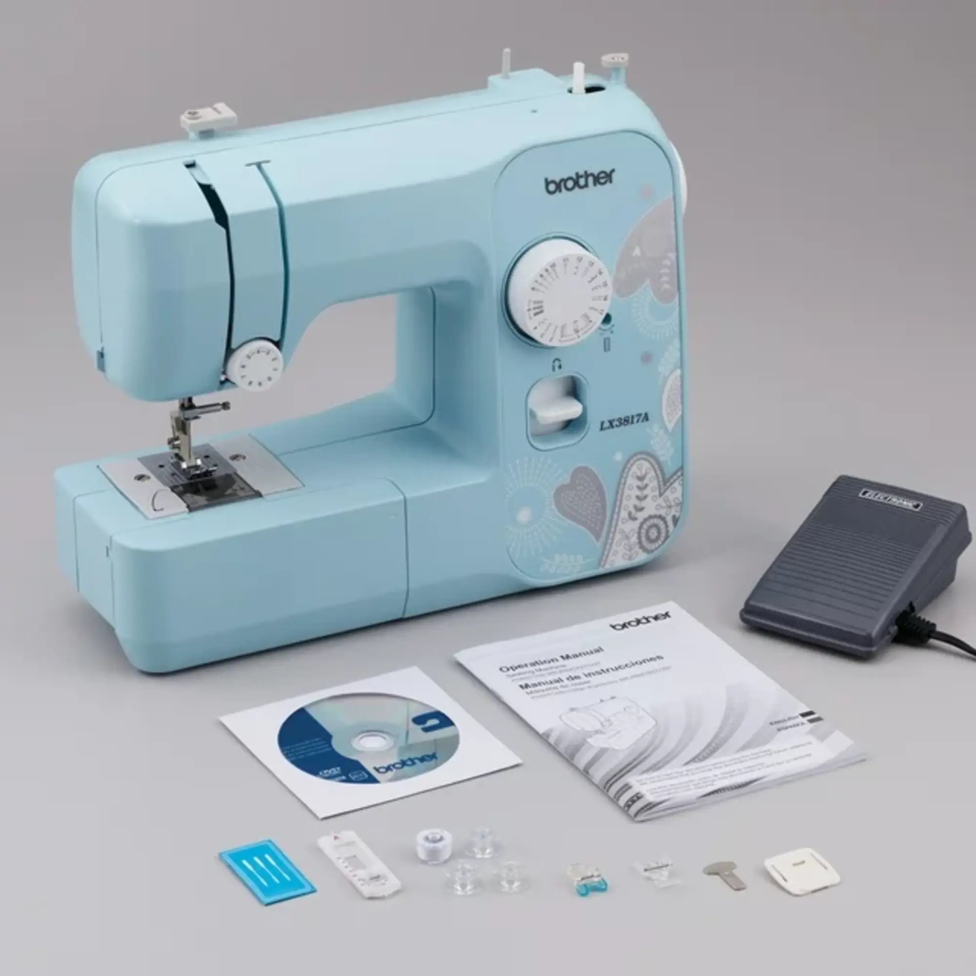 Brother LX3817A 17stitch Portable Fullsize Mechanical Sewing Machine