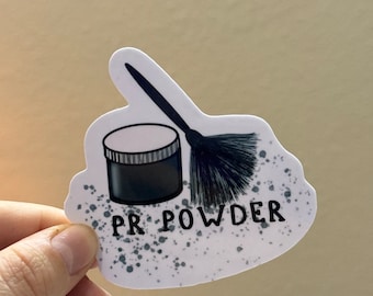 PR Powder : CSI Fingerprint Powder Sticker | Crime Scene Investigator |  Detective, Forensics, Police Investigation | CSI & True Crime Decal