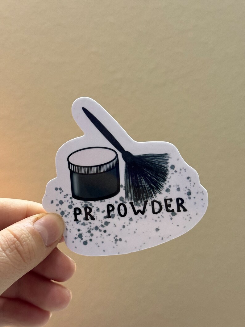 Powder Back Window Sticker PR Powder : CSI Fingerprint Powder Sticker | Crime Scene Investigator ...