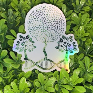 Holographic DNA Tree of Life Sticker: Science Gift