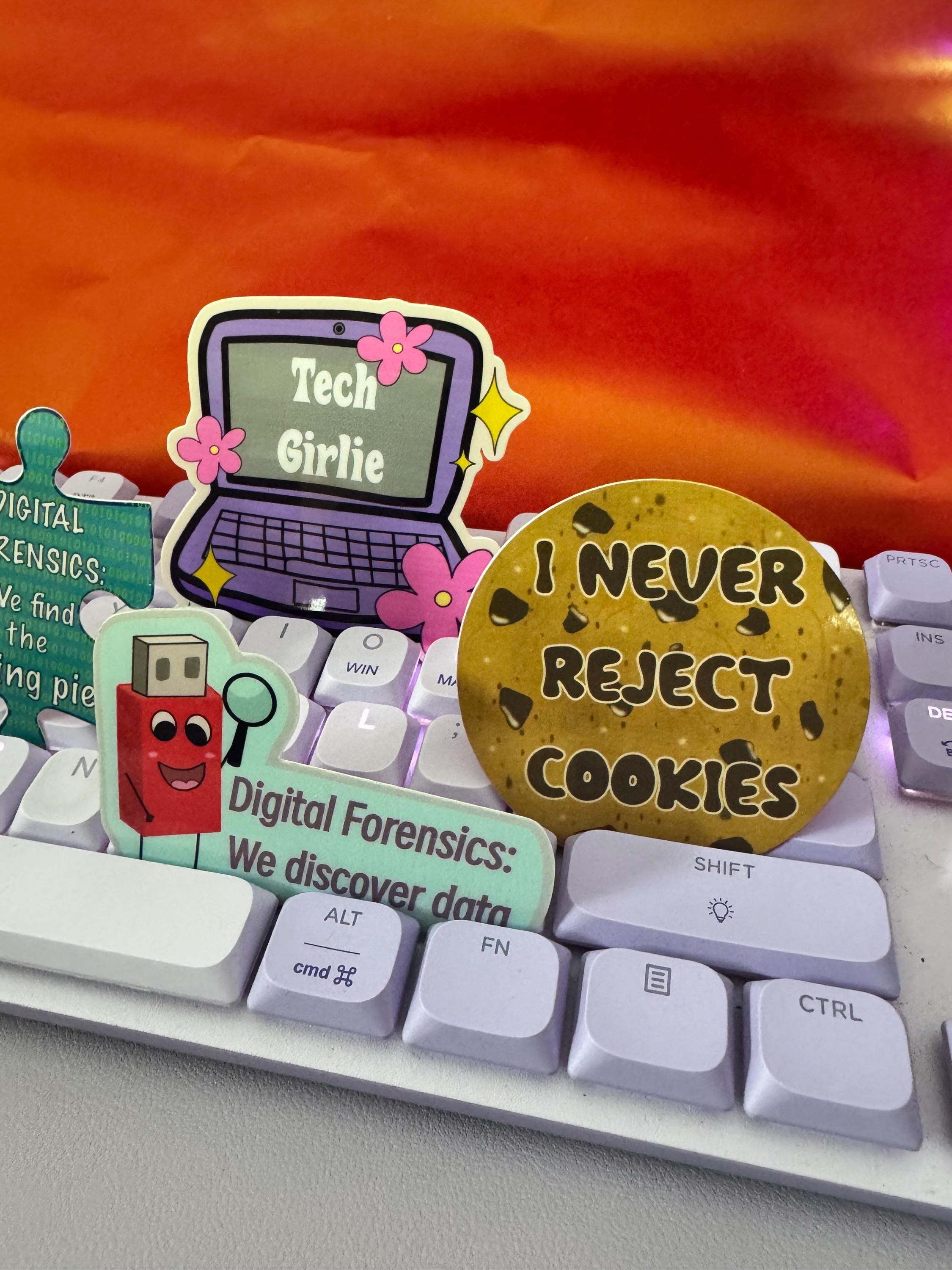 Computer Forensic Stickers Tech Girlie Retro Computer Sticker: Digital Forensics STEM Decal - Etsy
