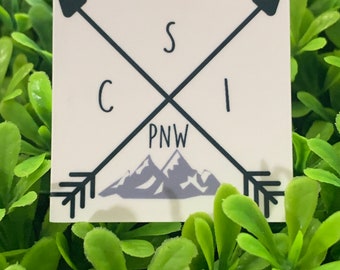PNW CSI Sticker: Pacific Northwest Crime Scene Investigator Decal