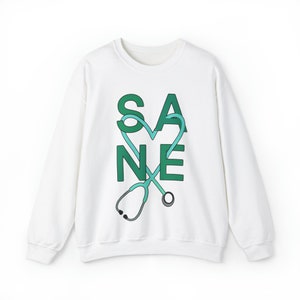 SANE Forensic Nursing Unisex Heavy Blend Crewneck Sweatshirt | Forensic Nurse Sweathshirt | Nursing Hoodie | Forensic Science Apparel