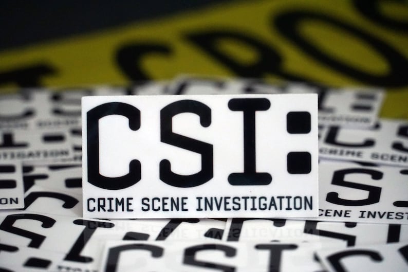 Investigation Sticker CSI Logo Sticker: Crime Scene Investigation, True Crime Fan - Etsy