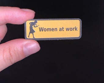 Women At Work Mini Investigator Sticker: Forensic Science, Law Enforcement, STEM