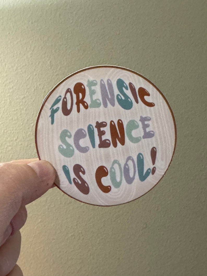 Forensic Science is Cool Sticker | Forensic Science and CSI Decal ...