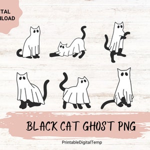 Сute ghost cat png,Halloween png,Cricut png,Digital Download,Boho Halloween png, cricut png, ghost png, cat lover png, ghost cat