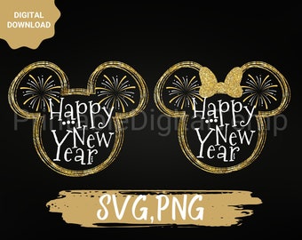 Couple New year SVG png,mouse new year Printable,new year Sublimation Print,Sublimation Print,new year SVG File,Cricut File
