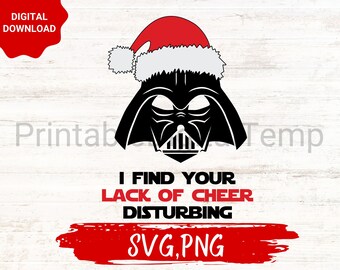 Dark Noël drôle de Noël SVG, SVG Noël Dark, png SVG Vader, Vador Noël coupe fichier, svg de Noël, famille Noël svg
