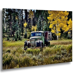 Old Abandoned Truck on Poncha Pass: Canvas / Metal / Acrylic Print Wall Art