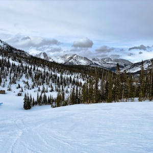 Monarch Mountain Serene Ski Slope: Canvas / Metal / Acrylic Wall Art Poster Print
