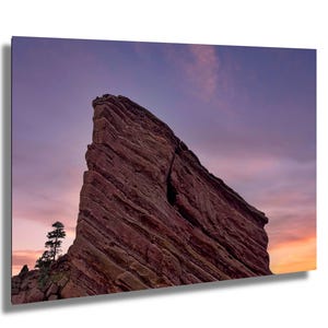 Colorado&#39;s Iconic Red Rocks Amphitheater Creation Rock Sunrise: Canvas/Metal/Acrylic/Wall Art Poster Print