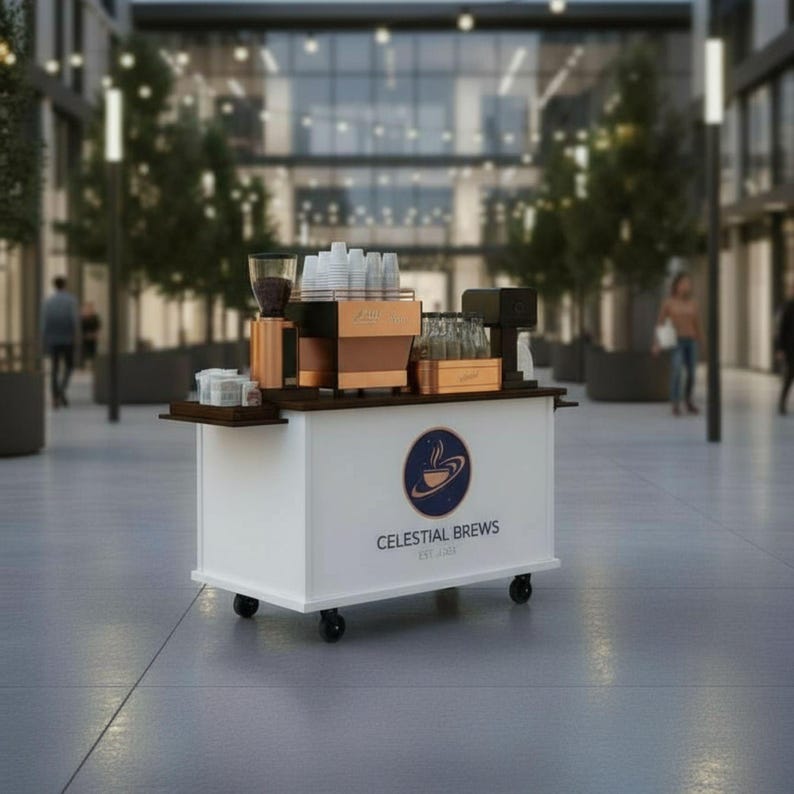 DIY Mobile Bar Cart Plans: Collapsible Vendor Cart (PDF Plan)