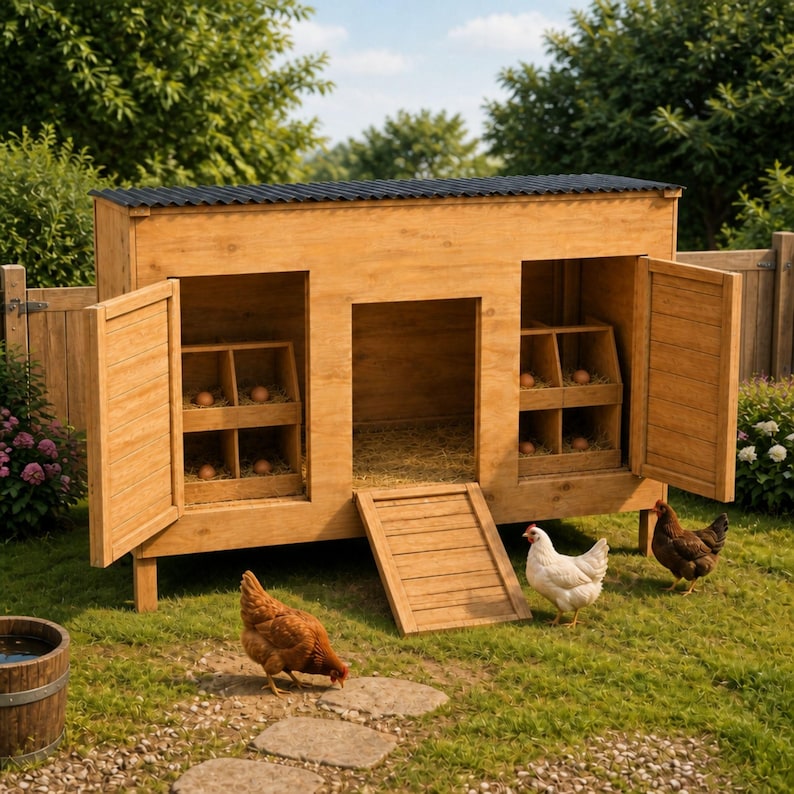 DIY Chicken and Duck Coop Plans PDF | 8x4 Modern Duck House | Lightweight Chicken Coop Build | Quail Cottage Blueprint | Kippenhok DIY