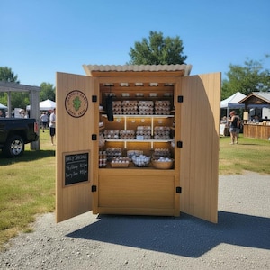 Egg Stand Plans | Roadside Egg Selling Stand Plans | Farmstand Plans | Roadside Plant, Flower, Fruit Stand | Portable Egg, Vegetable Cart