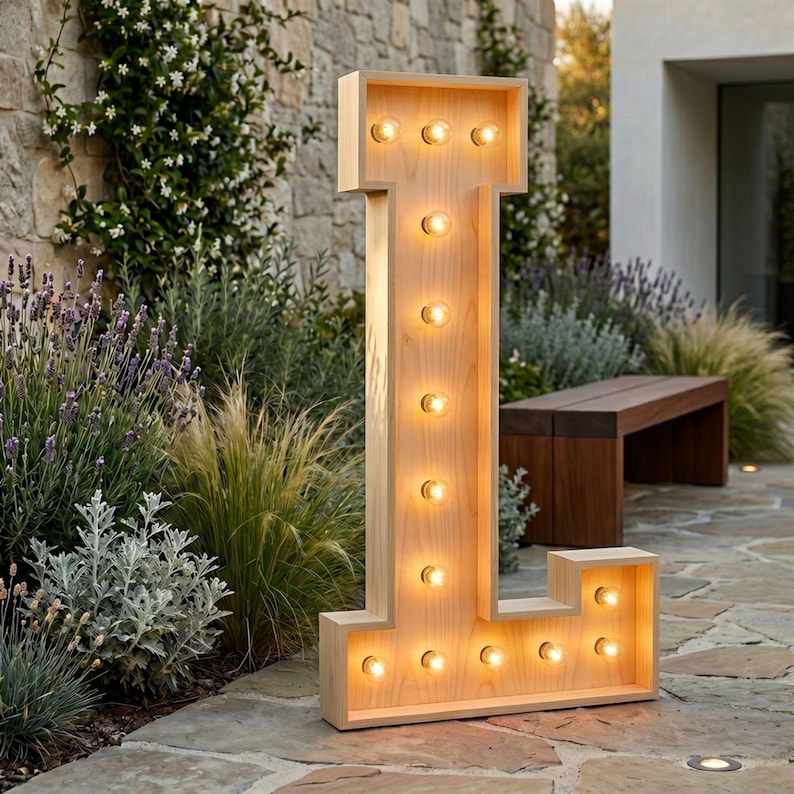 4ft Marquee Letter L Template PDF | Diy Giant Light Up Letter Svg, Dxf, Pdf Blueprint
