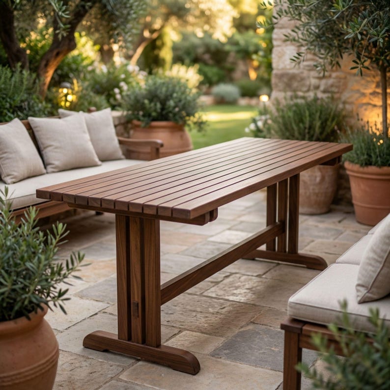 DIY Outdoor Table Plans | Large Farmhouse Table | Tall Table Plans PDF | 9ft Dining Table Blueprints | Barn Table Plans Woodworking
