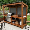 DIY Outdoor Kitchen Plans PDF | Covered BBQ Grill Station Build Guide | Simple Wooden Barbecue Shelter | Backyard Kitchen on a Budget product logo