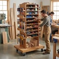 DIY Rolling Tool Station Plans | Mobile Tool Storage Cabinet PDF | Wood Tool Cabinet on Wheels | Hobby Organizer Cart | Garage Storage product logo