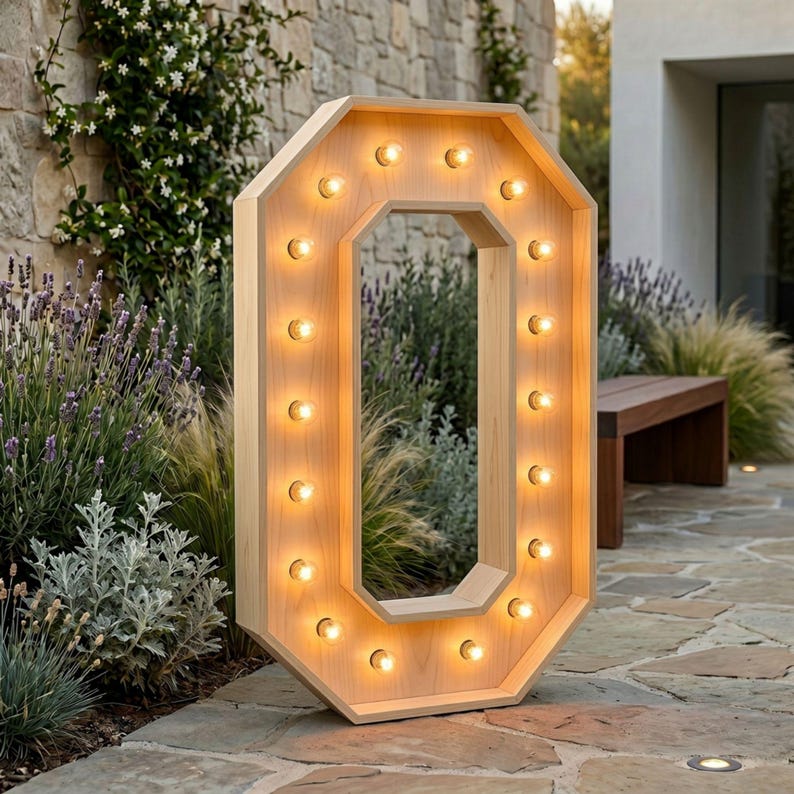 4ft Marquee Letter O Template PDF | Diy Giant Light Up Letter Svg, Dxf, Pdf Blueprint