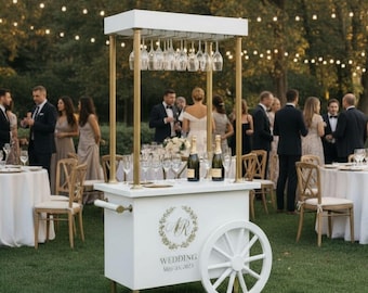 Champagne Cart Blueprint | DIY Mobile Bar, Wedding Event Cart (Custom Build)