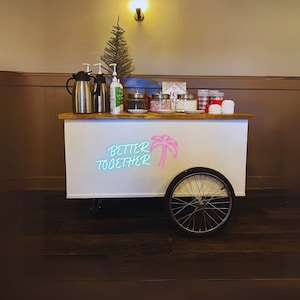 Bar Cart Plans | Custom Coffee Bar, Mobile Beverage Cart Blueprint | DIY Charcuterie, Food, Candy Cart Design | Vendor Cart, Party Cart Plan