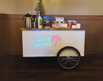 DIY Coffee Cart Plan | Versatile Bar, Charcuterie, Vendor Serving Station