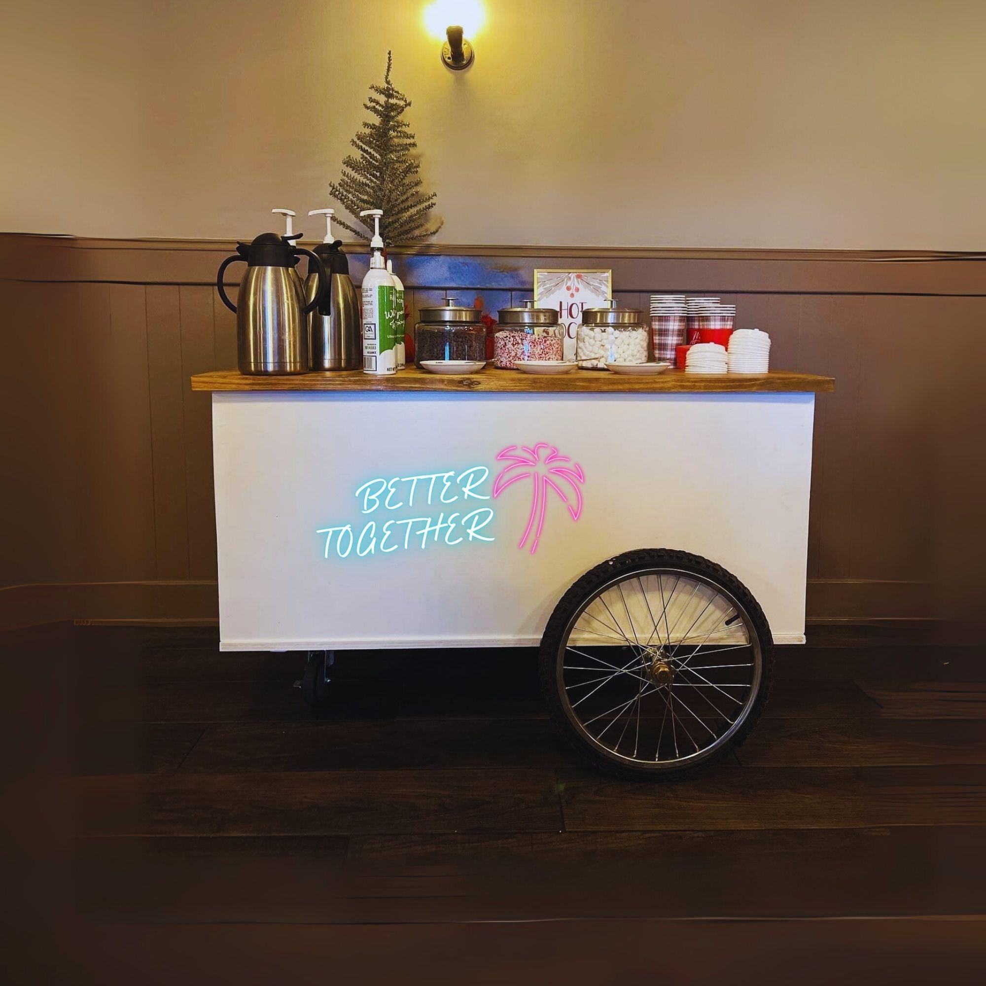 DIY Coffee Cart Plan | Versatile Bar, Charcuterie, Vendor Serving Station - Candy Cart - Cart for Business DIY Plans