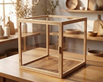 DIY Acryl Würfel Box Pläne: Holzrahmen Vitrine Blaudruck | Klare Sammelbox PDF