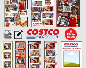 Costco Photo Booth Party Pack | Customizable Employee of the Year (PDF)