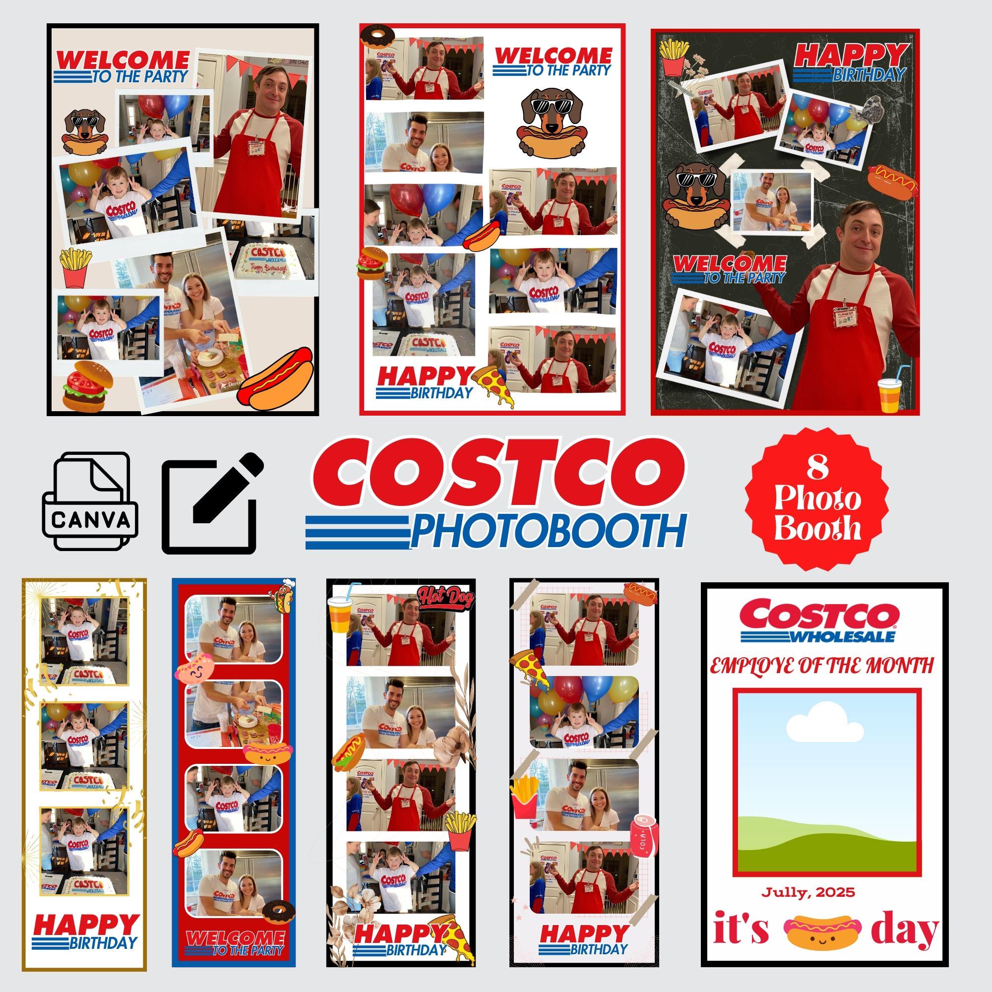 Costco Photo Booth Party Pack | Customizable Employee of the Year (PDF) - Hot Dog Cart - Cart for Business DIY Plans