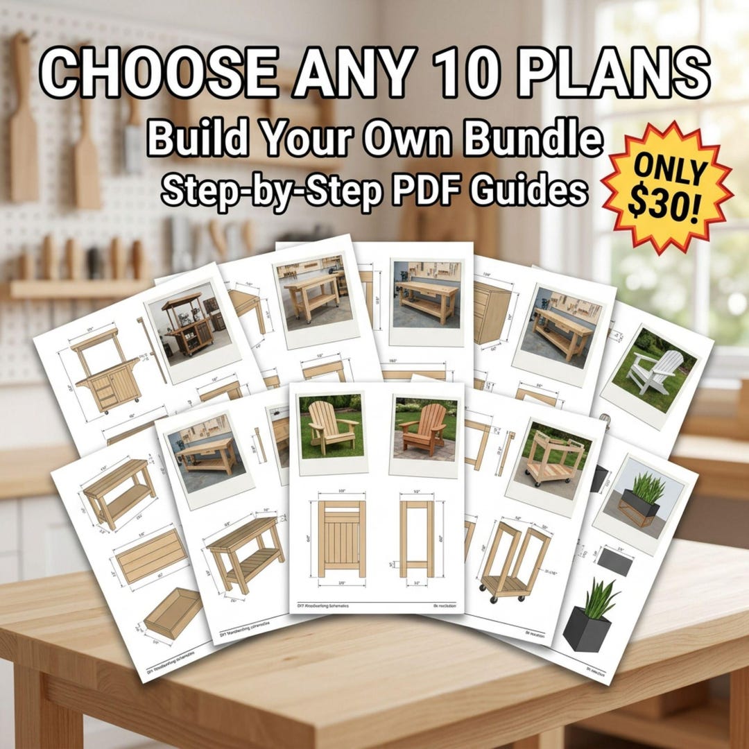 10 Woodworking Plans Bundle | DIY Beginner Projects (PDF Download) - Etsy