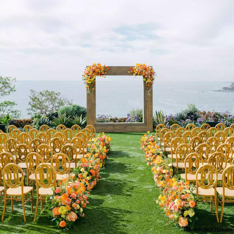 DIY Square Wedding Arch Plans PDF | 8x8 Wooden Picture Frame Arbor | Chunky Outdoor Ceremony Backdrop | Heavy Duty Floral Trellis Blueprint