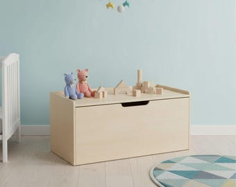 Planos de banco para baúl de juguetes: Muebles de madera para almacenar (Descarga digital)