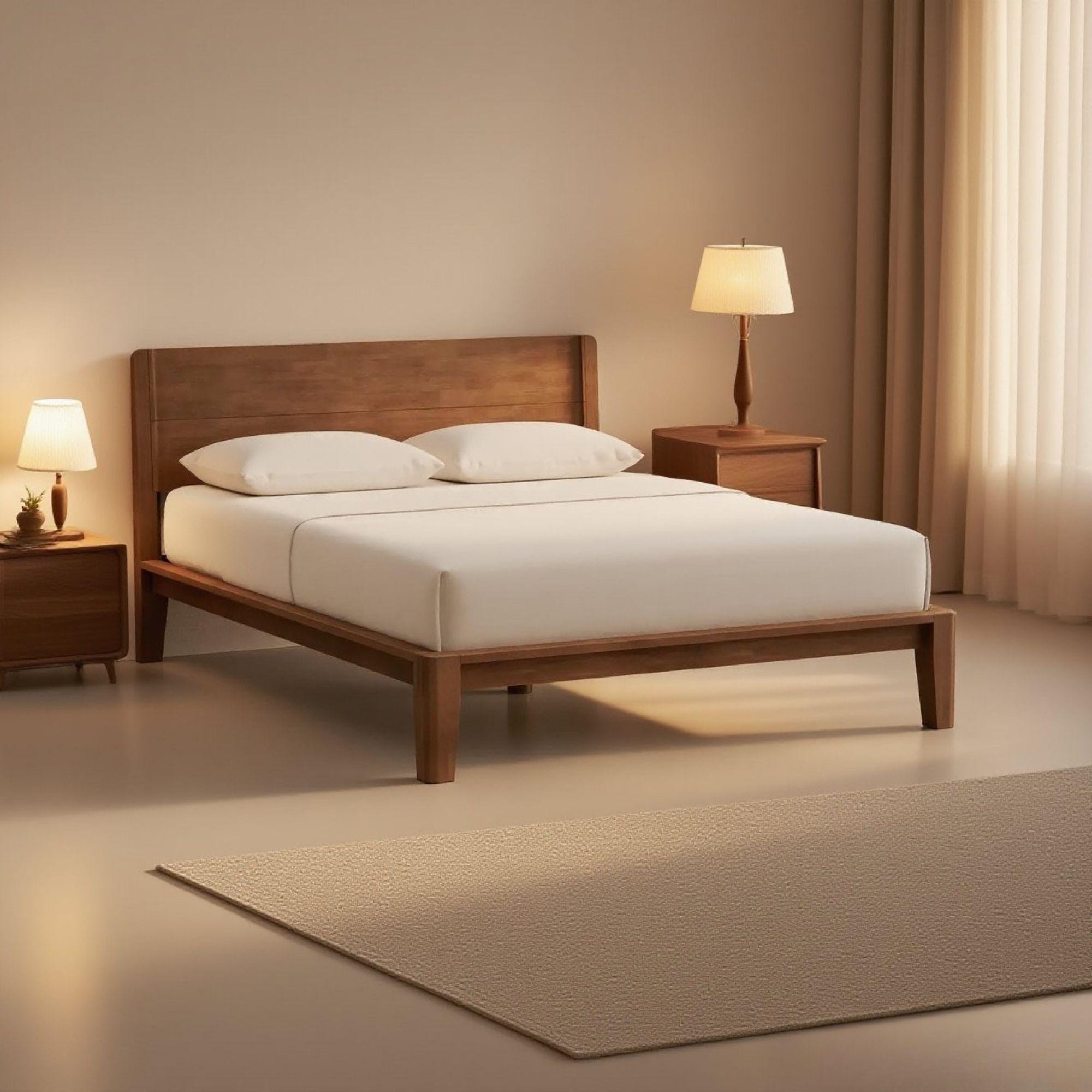 Wood bed frame - Etsy México, image size:2000x2000