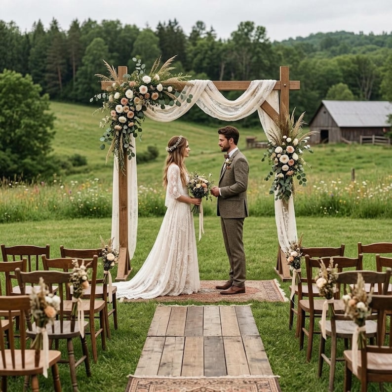 DIY Square Wedding Arch Plans PDF | Wooden Rustic Arbor Blueprint | Bridal Shower Photo Backdrop | Outdoor Ceremony Woodworking Guide