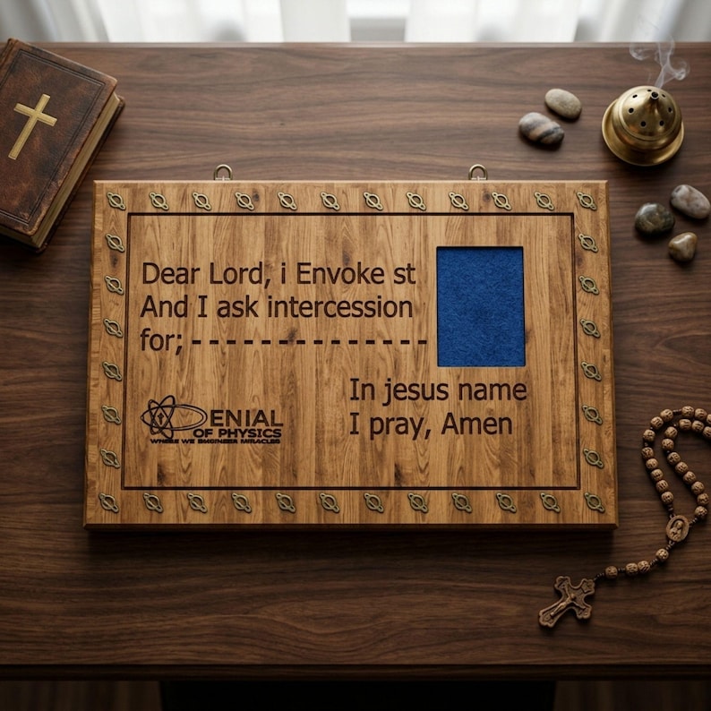 DIY Engraved Prayer Board Plans PDF | Wooden Intercession Plaque Blueprint | Religious Wall Art Build | Custom Prayer Platform Woodworking