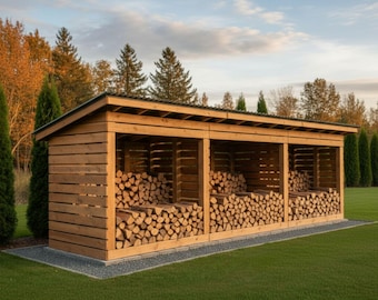 6 x 12 plattegronden brandhoutschuur: doe-het-zelf houten schuur met hellend dak (pdf-download)